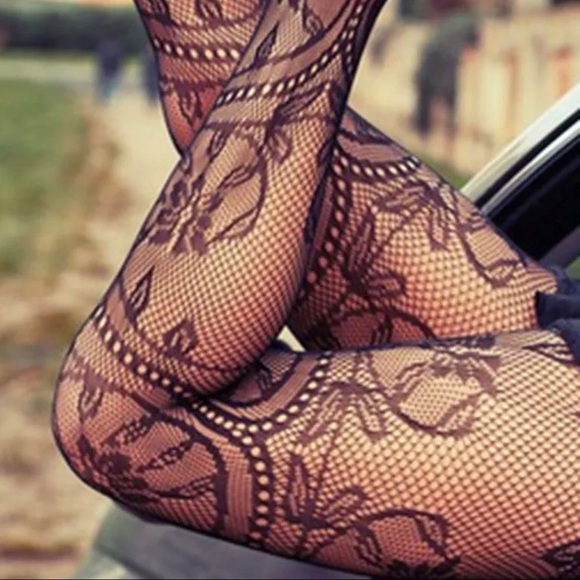 New Floral Sexy Hot Lace tights Stockings Fishnets - Picture 2 of 4